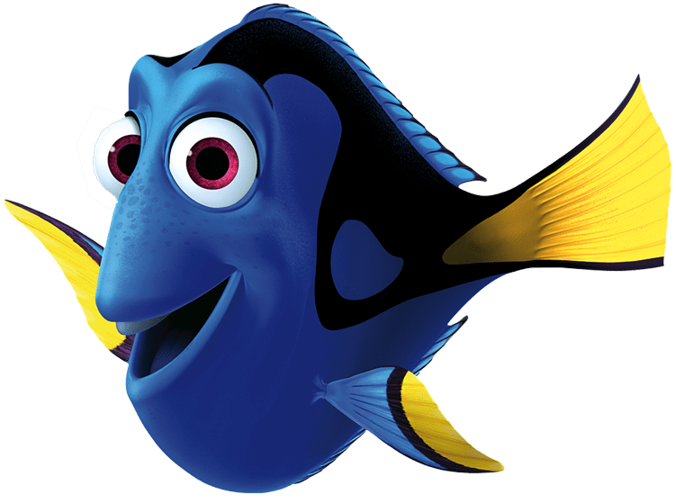 Dory from Finding Nemo.
